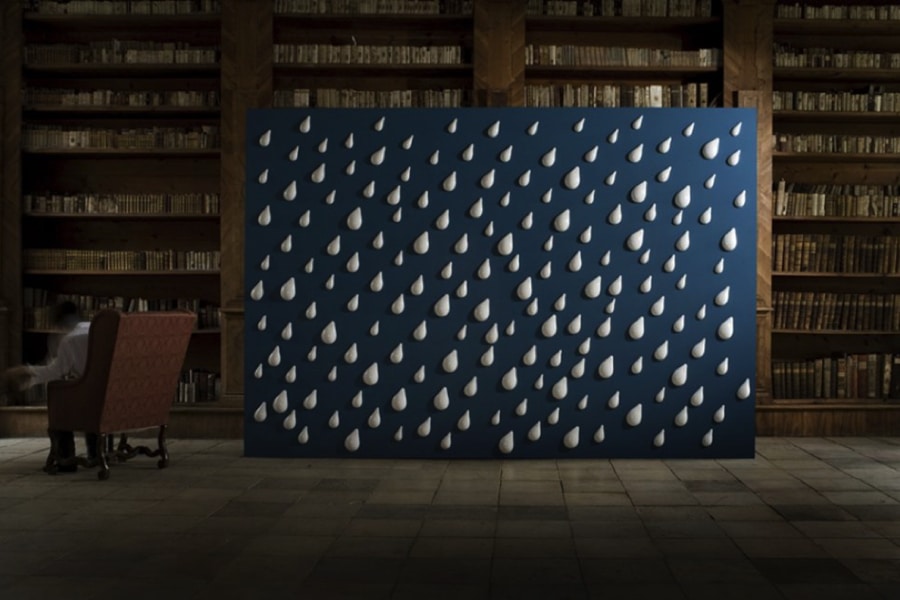 Rain - 3D porcelain wallpaper by Czech artist Daniel Pirsc