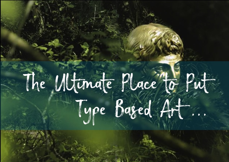 Typographical garden art