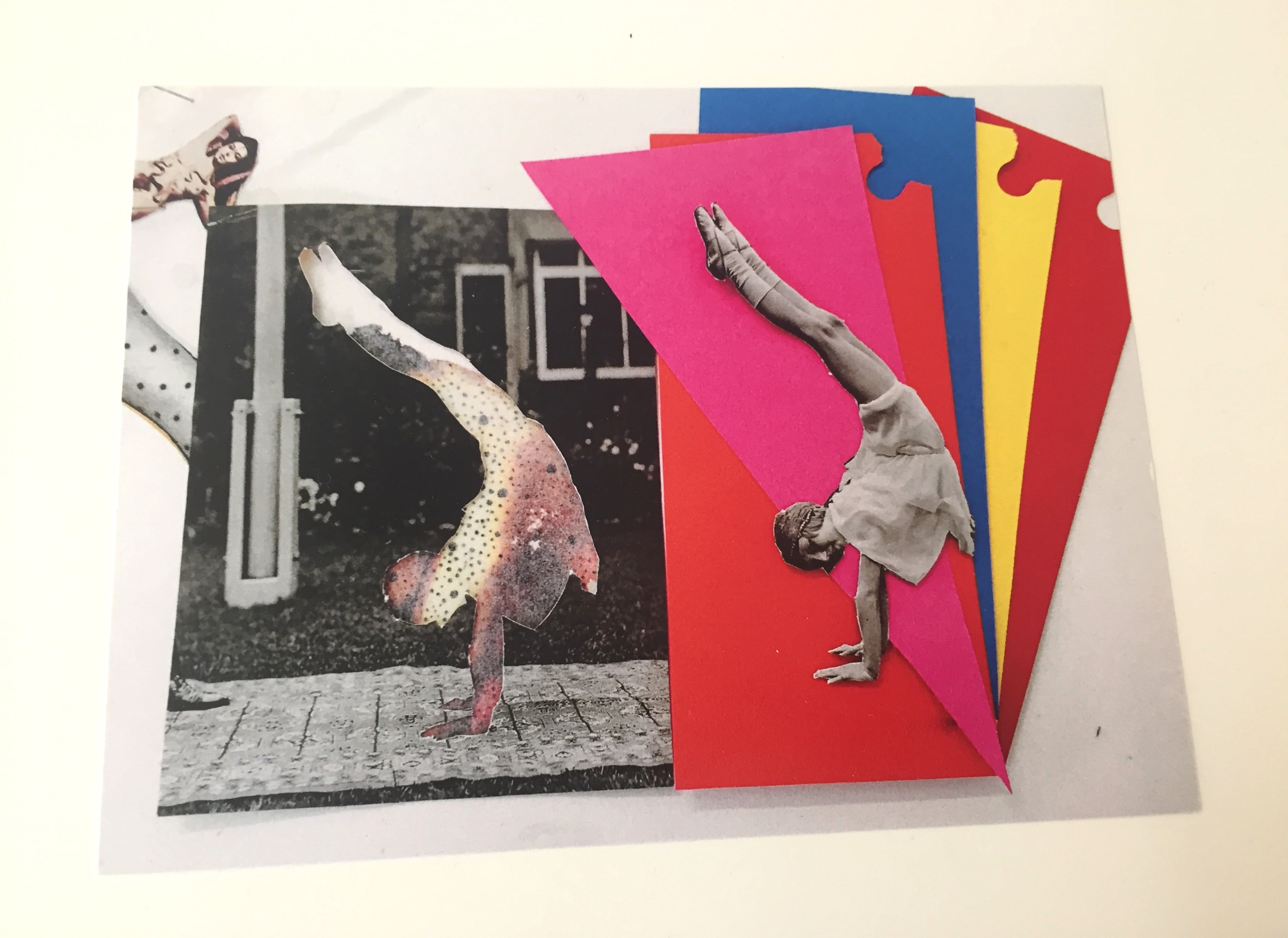 collage artwork at Dundee degree show